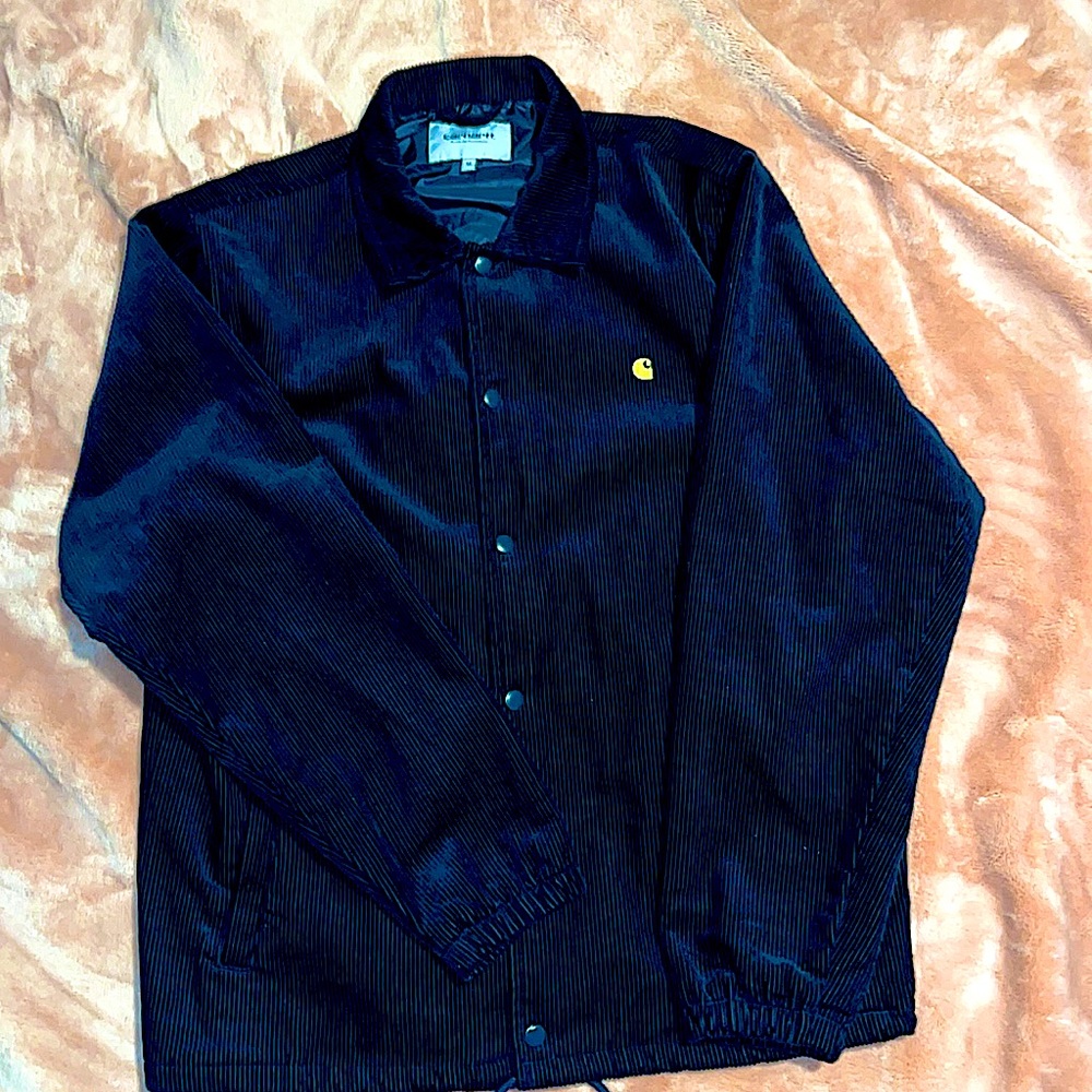 Carhartt WIP Black corduroy coach jacket - M